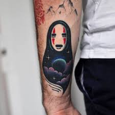Easy tattoo that lasts up to 2 months! Spirited Away Inspired Double Exposure Tattoo On The