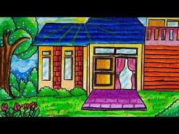 Maybe you would like to learn more about one of these? Cara Menggambar Rumah Sederhana Youtube Cara Menggambar Gambar Warna