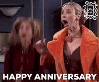 Happy anniversary funny kiss gif happy anniversary heart flying text romantic happy anniversary couple best wedding anniversary sms. Happy Anniversary Gifs Get The Best Gif On Giphy