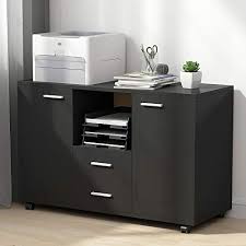 It is made of high quality wood. Tribesigns 2 Drawer File Cabinets Mobile Lateral Filing Cabinets Printer Stand On Wheels Office Cabinet With 2 Doors Storage Cabinet Buy Online In Qatar At Qatar Desertcart Com Productid 172711412