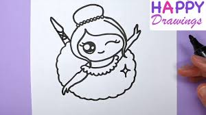 Learn how to draw a cartoon ballerina with us! How To Draw A Ballerina Dancer Youtube