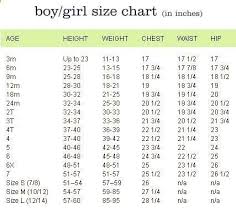 boys and girls crochet size chart crochet patterns