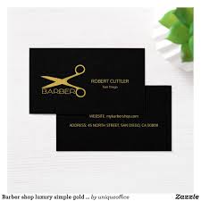 Black And Gold Barber Logo Barber Shop Luxury Simple Gold Black Business Card Zazzle Com Black Business Card Luxury Business Cards Business Holiday Cards