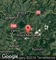 Descriere cu multe imagini, localiazare pe harta google, imagini 3d din zonă. Rosia Montana Dn75 Lunca Turda