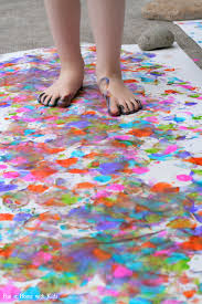 Let Your Feet Do The Painting For A Super Fun And Silly Painting Technique From Fun At Home With Kids Craft Activities For Kids Big Art Toddler Art