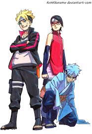 Boruto Sarada And Mitsuki Boruto Naruto Naruto The Movie