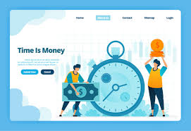In this video i present a high level overview on how to manage your money using the 50/30/20 rule. Landing Page Of Time Is Money Financial Management For Financial Investment And Currency Exchange Illustration Of Landing Page Website Mobile Apps Poster Flyer 1871047 Vector Art At Vecteezy