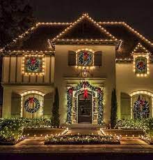 21 Awesome Outdoor Christmas Lights House Decorations Ideas 3 Exterior Christmas Lights White Christmas Lights Christmas House Lights