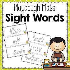 Freebie Playdough Mats Fry First 100 Sight Words Your Students Will Love Practicing Their Sigh Sight Words Kindergarten Word Work Kindergarten Sight Words