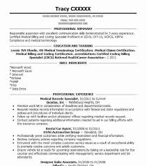Medical Records Specialist Resume Example Livecareer
