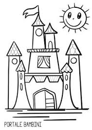 Disegni Di Castelli Da Stampare E Colorare Gratis Portale Bambini Disegno Di Castello Disegni Disegni Da Colorare