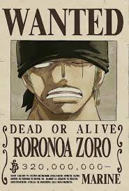 Poster buronan franky, menggambarkan franky shogun. Zoro Bras Droit De Luffy Prime 320 000 000 Berry One Piece Figure Anime One Piece Ace One Piece