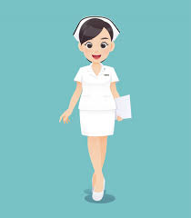 Cartoon Woman Doctor Or Nurse In White Uniform Holding A Clipboard Smiling Female Nursing Staff Vector Illustration In Character Design Character Design Nurse Drawing Cartoon