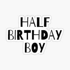 Download Half Birthday Stickers Redbubble