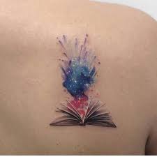 Book Stars Tattoo On Shoulder In 2020 Bookish Tattoos Small Book Tattoo Book Lover Tattoo