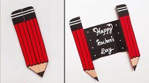 Ask your child to decorate the card with paint and stickers. Teachers Day 2020 Greetings Cards And Messages Cute Hand Made Notes To Give Customised Gifts To Your Favourite Mentors Watch Diy Videos Latestly
