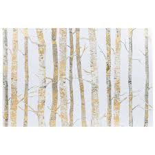 Birch Tree Wall Art 24 X 36 Cream Gold Birch Trees Canvas Art Hobby Lobby Canvas Wall Decor Tree Canvas Gold Birch
