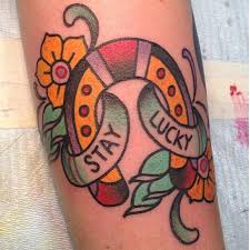Those who are born lucky and seem to fall into rewarding opportunities get the horseshoe tattoo as a reminder of their good fortunes. 25 Traditional Horseshoe Tattoos