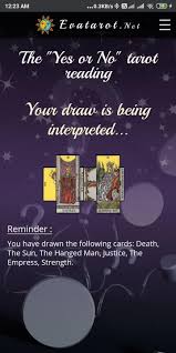 When a sun rises or sets, it looks much bigger. Yes Or No Tarot Card Reading For Android Apk Download