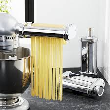 Kitchenaid 3 Piece Pasta Roller And Cutter Set Reviews Crate And Barrel Kitchen Aid Pasta Roller Kitchen Aid Attachments