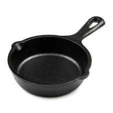 Most professional chefs and cooks use cast iron cookware because it has been tested and tried for several years and has proven its worth. Lodge Lms3 3 1 2 Round Cast Iron Seasoned Mini Skillet
