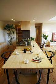 u30adu30c3u30c1u30f3u3068u4e00u4f53u306eu30abu30a6u30f3u30bfu30fcu3068u30c0u30a4u30cbu30f3u30b0u30c6u30fcu30d6u30ebu3082u9020u308au4 キッチンの装飾 リビング キッチン キッチンデザイン