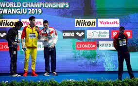 Sun yang was in the middle of controversy at the world swimming championships again. Sun Yang Confronts Duncan Scott After Another Podium Snub At Swimming World Championships The Washington Post