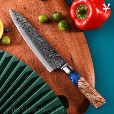They obtain their sharpness by using hard types of steel and the smaller cutting. Yakushi Knives Damascus Steel Chef Knife