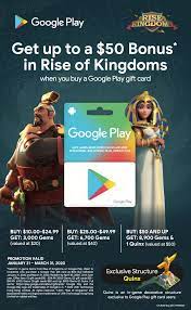 We did not find results for: Bby Canada Gamers On Twitter Get Up To A 50 Bonus In Rise Of Kingdoms When You Buy A Google Play Gift Card Available In Store Only Https T Co Anunbwlrcw Https T Co Iburnishur