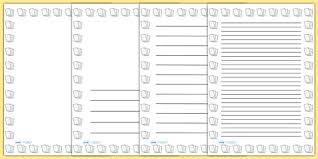 The main idea is to print just the border to take notes. Free Page Bordered Writing Paper Paper Borders For Teachers