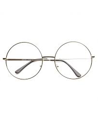 Envoi et retour gratuits en france métropolitaine. Lunettes Sans Correction Ronde Oversize Monture Doree