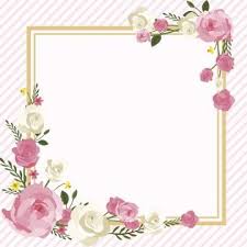 Pink Flower Frame Border Poster Background In 2020 Watercolor Flower Background Watercolor Flowers Flower Border