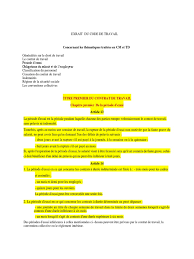 Le contrat de travail encadre la relation entre un salarié et son employeur. Titre Premier Du Contrat De Travail Chapitre Premier De La Periode D Essai Emploi Travail