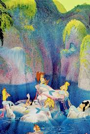 Mermaid Lagoon Peter Pan 1953 Disney Art Peter Pan Mermaids Disney Aesthetic