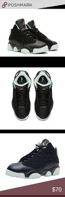 New Air Jordan 13 Retro New Air Jordan 13 Retro Black Metallic Gold Mint Foam Shoe Features A Sleek Upper That S Ma Air Jordans Shoe Features Jordan 13