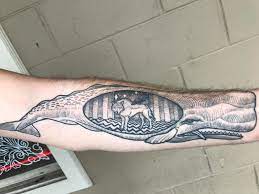 Wonderfully professional shop with some of portland best artists. Raven Wolf Whale Healed And Hairy Dominicktattoo On Instagram Esoteric Tattoo Portland Or Tattoos