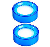 2PCS/Lot Plastic Round Case Finger Wet Sponge Damper For Casher Count Money