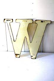 Vintage Yellow Metal Letter W Etsy Lettering Metal Letters Letter W