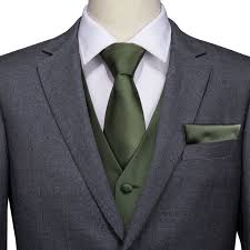 Pin By Rashmi Girhe On Ties2you Men S Vest Set Olive Green Bridesmaid Dresses Grey Suit Wedding Groomsmen Grey