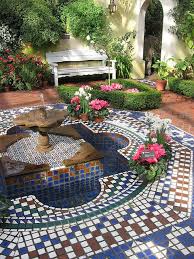 Moorish Garden Fountain 2 Moroccan Garden Spanish Style Homes Backyard
