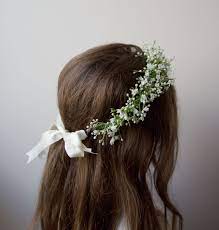Babies Breath Flower Crown Baby Breath Flower Crown Flower Crown Bridesmaid Flower Girl Crown