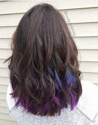 Effet Underlights Quand Les Cheveux Sont Detaches Peekaboo Hair Underlights Hair Hair Color Ideas For Brunettes Short