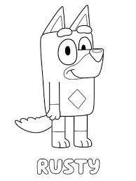 Disney junior bluey coloring pages. Pin On Bluey Colouring Pages