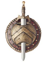 Spartakus i rebelianci, ścigani zawzięcie przez wojska krassusa, znajdują się na rozdrożu. Spartakus Schild Und Schwert Silber Gold 50cm Gunstige Faschings Accessoires Zubehor Bei Karneval Megastore