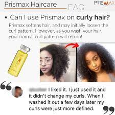 A Common Question We Are Asked Is How Prismax Works On Curly Hair Prismax Nutritivo Softens Hair And May Loosen The Curl Pattern At First But As You Wash Y