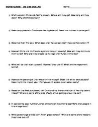 Movie Guide Living On One Dollar Movie Guide Social Studies Class One Dollar