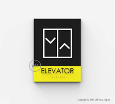 Elevator Sign Hor 02 Sign Design Wayfinding Signage Design Wayfinding Signs