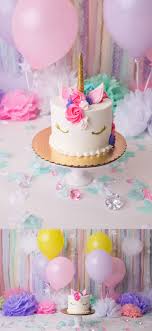 First Birthday Happy Cake Images For Girls Olivia S Unicorn Cake Smash Cincinnati Cake Smash Photographer Heather Elizabeth Studios Cincinnati Newborn Baby Family Photographer Unicorn Cake Smash Girls First Birthday Cake Smash Cake Girl