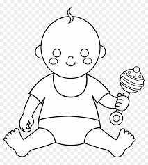 Maybe you would like to learn more about one of these? Colorable Baby Design Kid A Bib Clipart Black And White Free Transparent Png Clipart Images Download
