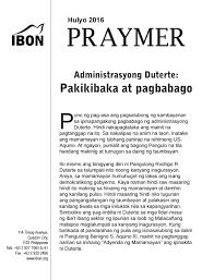 Pagrespeto sa lahat ng tao kahit na ano pa man ang estado niya sa buhay. Ibon Praymer 2016 By Ph Pdfs Issuu